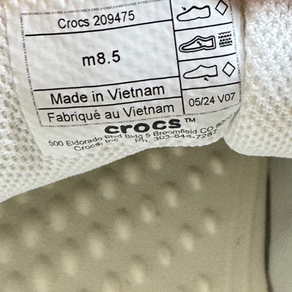 Crocs On the Clock Work Sneaker Women's Size 8.5 - Picture 7 of 7